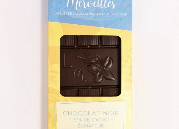 Tablette de chocolat noir Bio pâtissier 70% cacao corsé CARREFOUR BIO